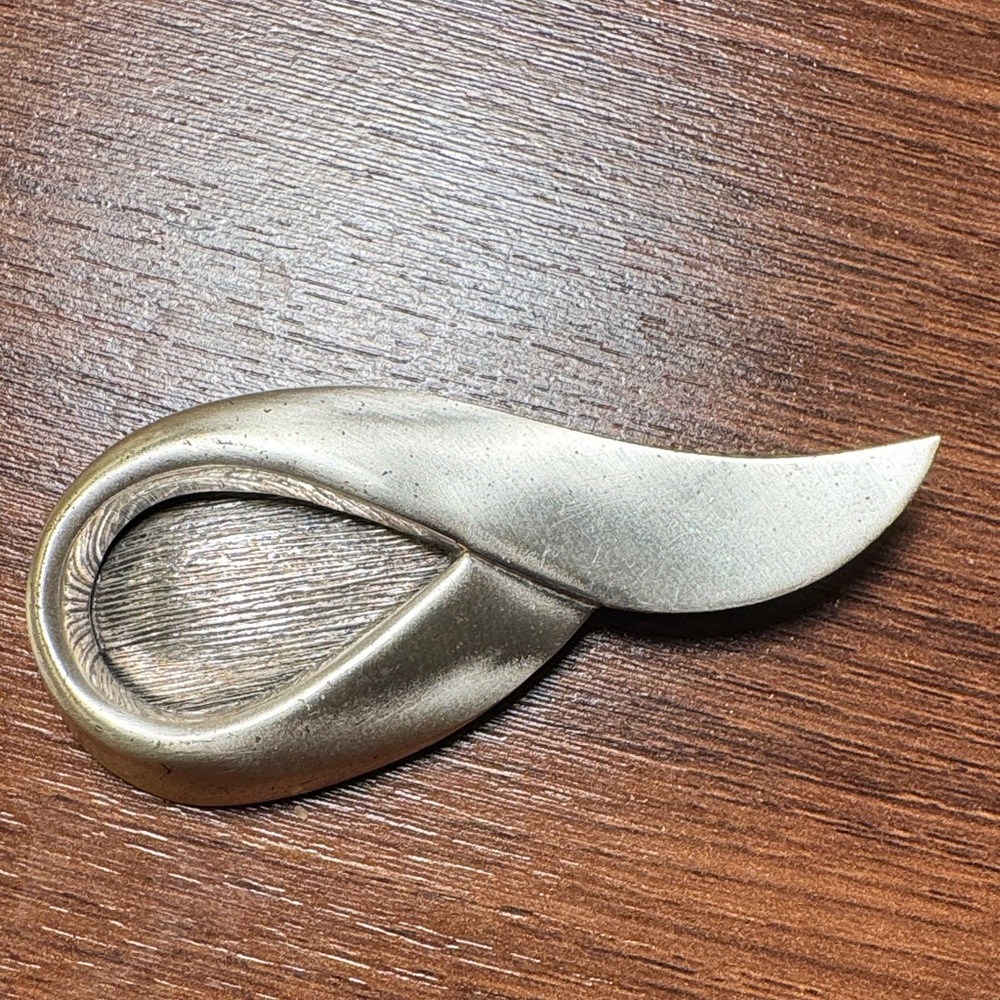 Elegant Silver Brooch